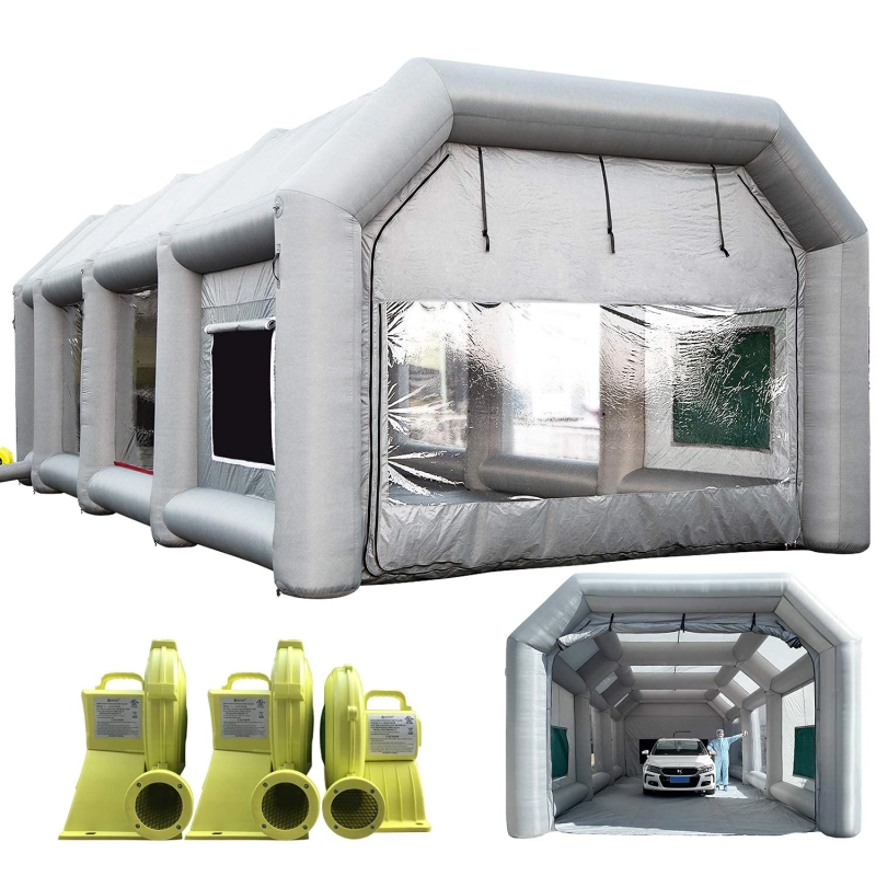 Sewinfla Professional Large Inflatable Spray Booth for Car SUV Pickup Van Environmental Friendly Air Filtration Systems Portable Spray Booth More Durable Inflatable Spray Booth with Powerful Blower