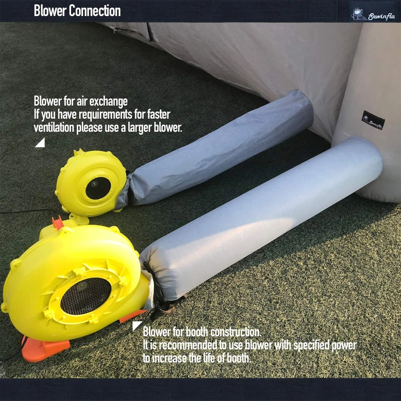 Sewinfla Professional Inflatable Paint Booth 39x16.5x13Ft Environmentally-Friendly Air Filter System Portable Paint Booth More Durable Inflatable Spray Booth with Powerful Blowers