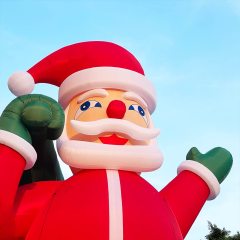 Giant Premium Inflatable Santa Claus with Blower for Christmas Yard Decoration Outdoor Yard Lawn Xmas Party Blow Up Decoration with No Light