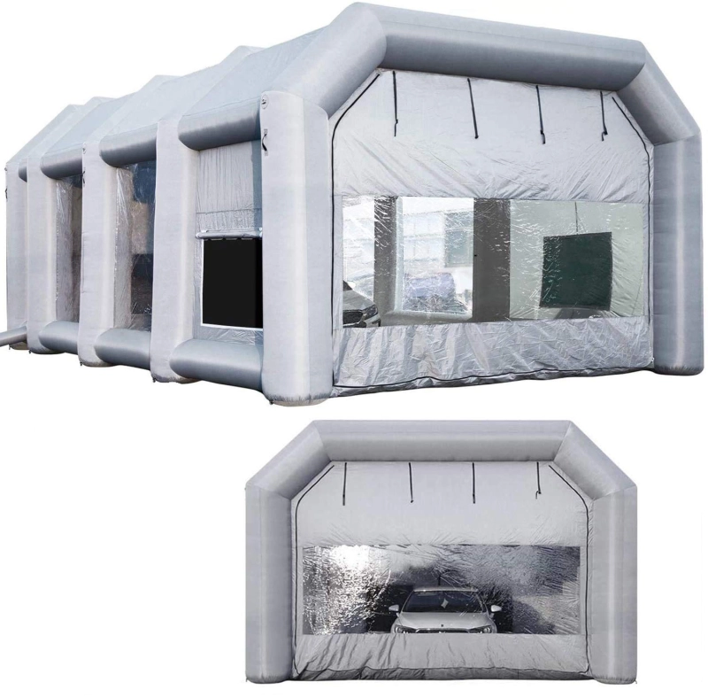 Sewinfla Professional Inflatable Paint Booth 30x20x13Ft with 3 Blowers (750W+950W+950W) & Air Filter System Portable Paint Booth Tent Garage Inflatable Spray Booth Painting for Cars