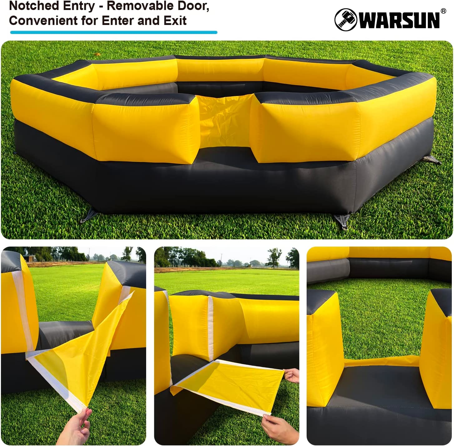 Portable 15FT Gaga Ball Pit Inflatable Gagaball Court With Powerful ...