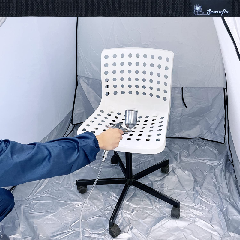 Sewinfla Spray Paint Tent Airbrush Spray Shelter Portable Paint Booth 4.9x4.3x4.9Ft for DIY Spray Painting, Hobby Paint Booth Tool Painting Station, Spray Paint Booth