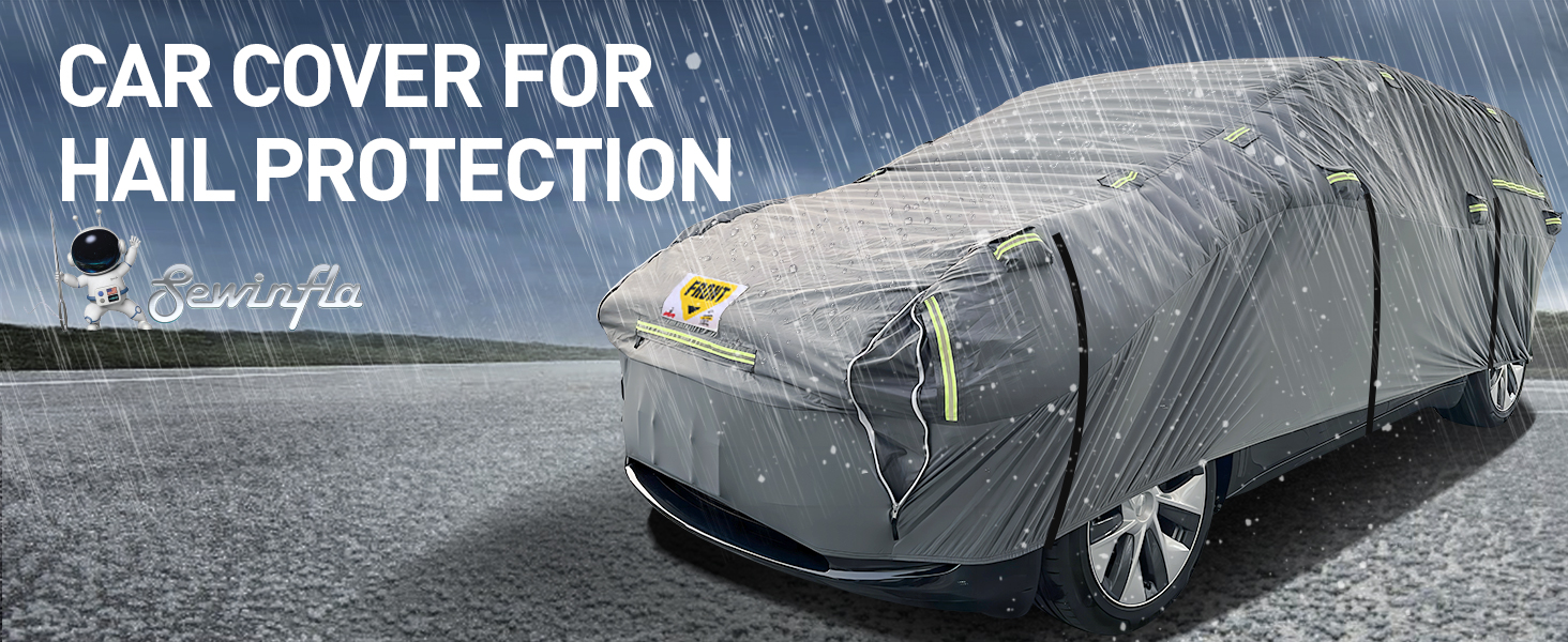 XPOtool Full Car Cover XL Hail-protection Waterproof Protective