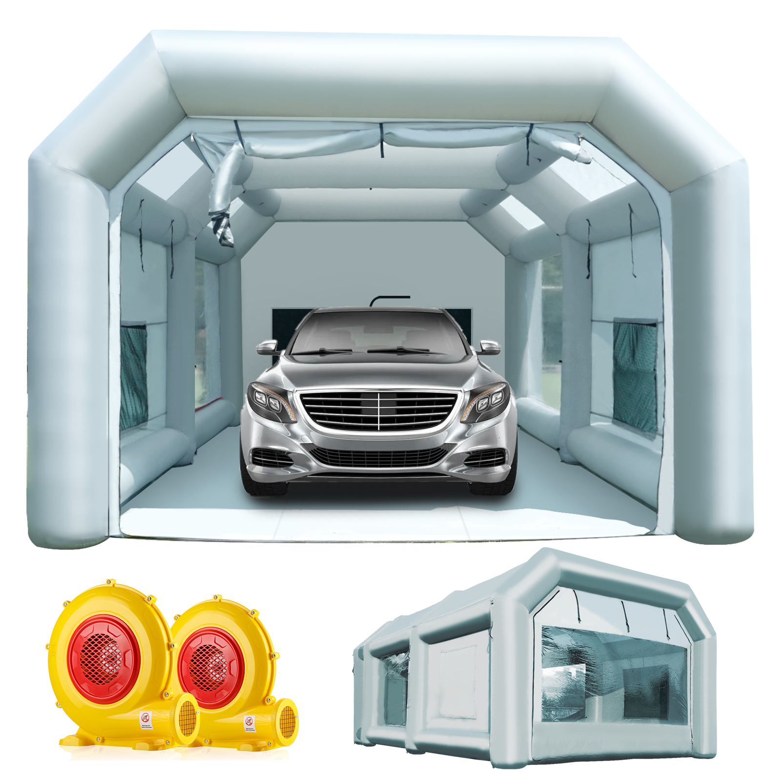 Sewinfla Inflatable Paint Booth Air Draft Device for Indoor (Elephant