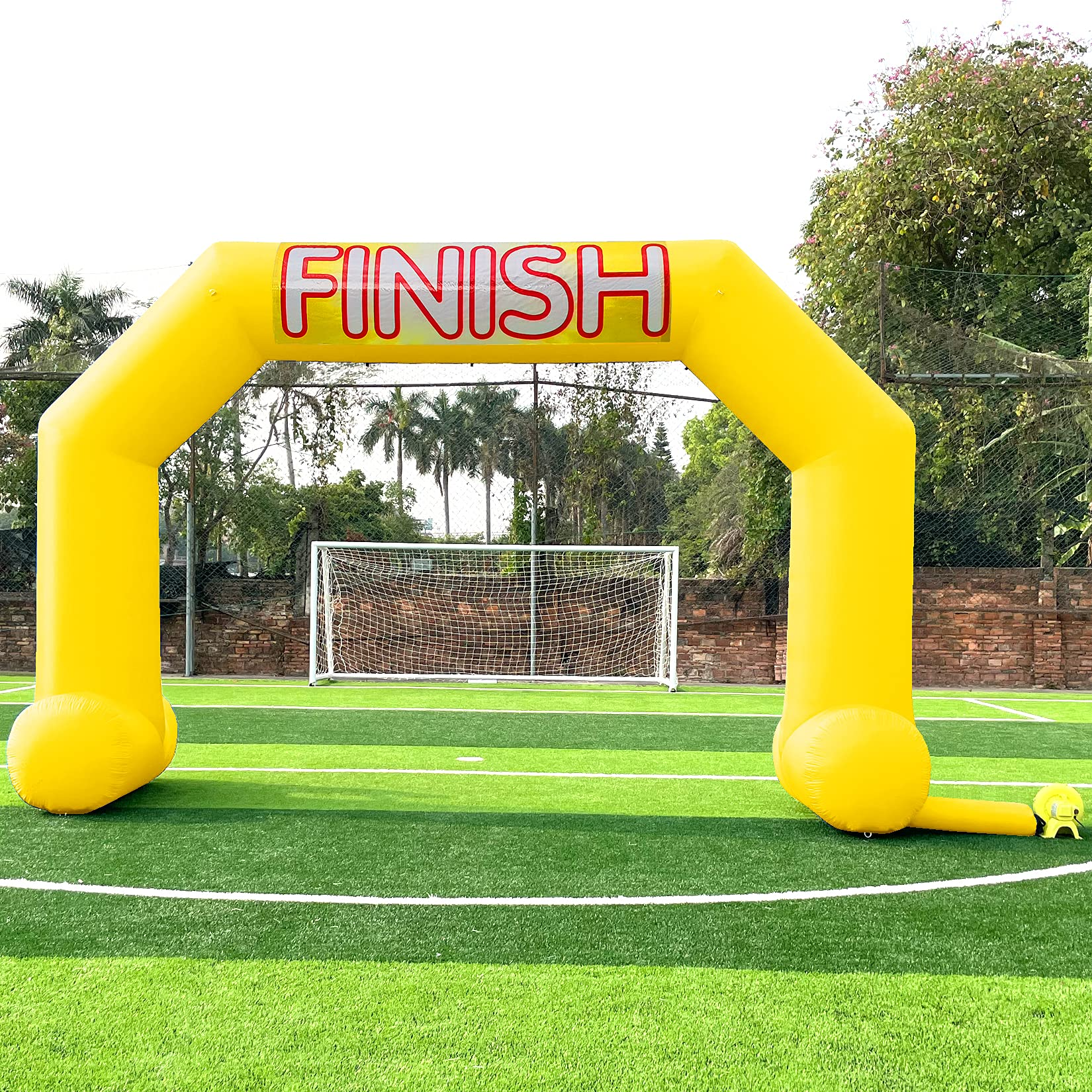 Sewinfla 20ft Inflatable Arch with Start Finish Line Banners and Powerful  Blower, Hexagon Inflatable Archway for Run Race Marathon Outdoor  Advertising