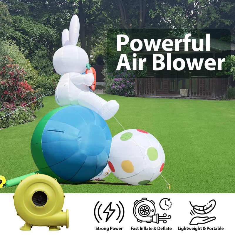 Gaint 20FT Easter Bunny,Easter Inflatables Outdoor Decorations,Blow up Outdoor Commercial Decoration with Blower,Suitable for Courtyard, Garden, Lawn