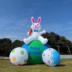 Giant Easter Inflatables Bunny 20FT, Inflatable Easter Outdoor Decorations,Blow up Outdoor Commercial Decoration with Blower,Suitable for Courtyard, Garden, Lawn