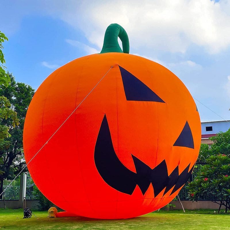 Giant Premium Halloween Inflatable Pumpkin Decorations with Blower, Blow up Halloween Decorations Outdoor Holiday Decor for Outdoor Yard Lawn Xmas Party