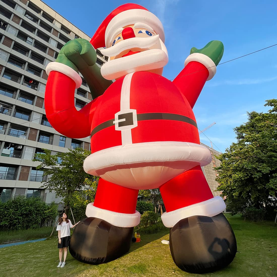 Giant Premium 40Ft Inflatable Santa Claus With Blower For Christmas ...