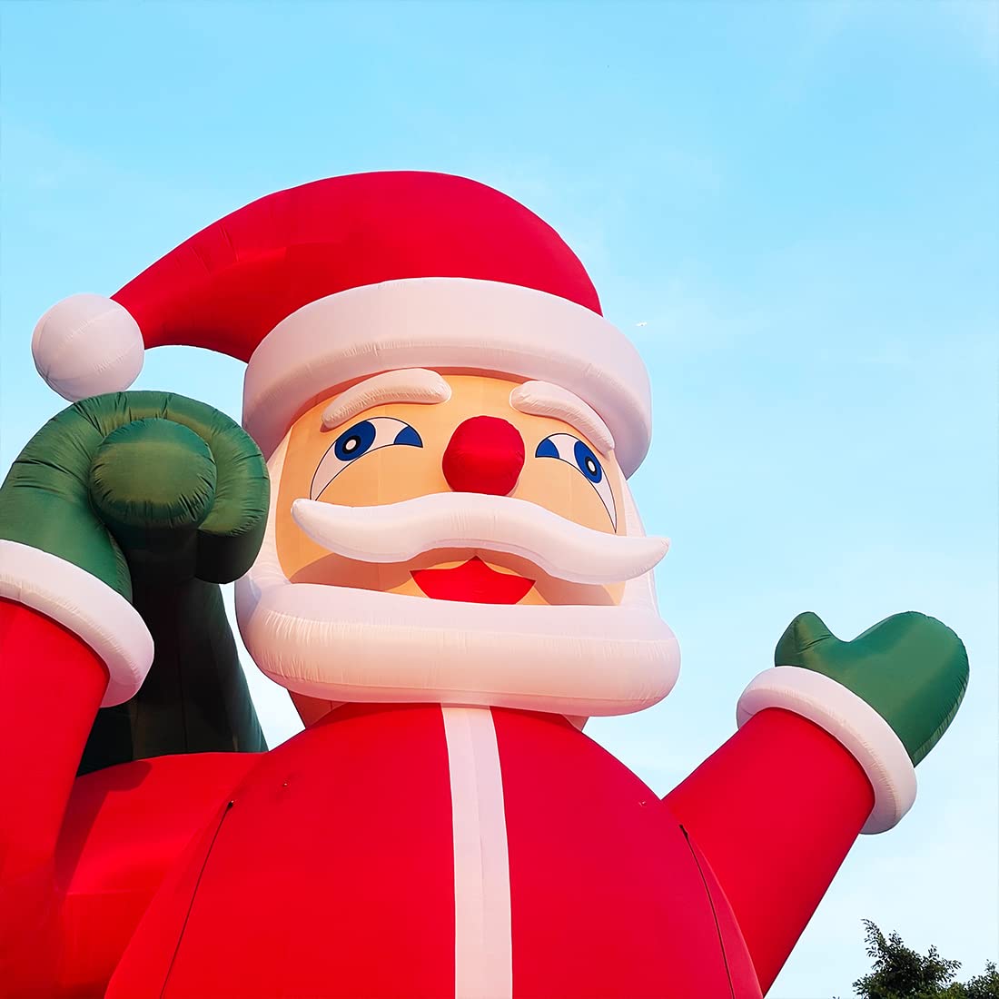 Giant Premium 33Ft Inflatable Santa Claus With Blower For Christmas ...