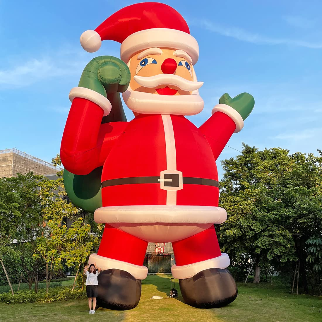 Giant Premium 26Ft Inflatable Santa Claus With Blower For Christmas ...