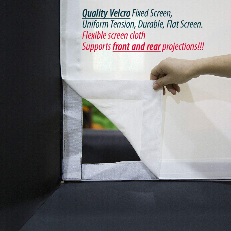 Sewinfla Front and Rear Projection Screen Cloth Seamless 24Ft for 16:10