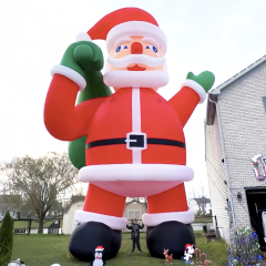 Giant Premium 40Ft Inflatable Santa Claus with Blower for Christmas Yard Decoration Outdoor Yard Lawn Xmas Party Blow Up Decoration with No Light