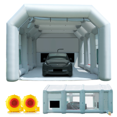 Sewinfla Professional Inflatable Paint Booth 30x20x13Ft with 2 Blowers (950W+950W) & Air Filter System Portable Paint Booth Tent Garage Inflatable Spray Booth Painting for Cars