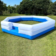 Inflatable 15FT Gaga Ball Pit Premium Portable Gaga Ball Pit with 350W Blower for Indoor Outdoor School Camps Churches Activity