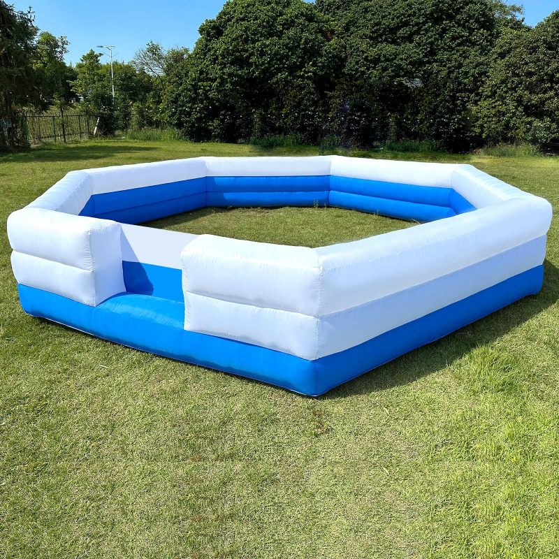 Inflatable 15FT Gaga Ball Pit Premium Portable Gaga Ball Pit with 350W Blower for Indoor Outdoor School Camps Churches Activity