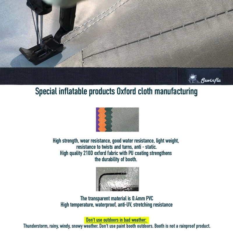 Sewinfla Professional Inflatable Paint Booth with Exhaust Fan and Air Draft Device (Upgrade 2024 Design) Inflatable Spray Booth with Air Filter System More Durable Portable Car Painting Booth Tent for Cars, Auto Parts, Furnitures Painting