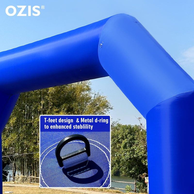 Inflatable Arch Blue 20ft, Inflatable Archway Built in Blower, Inflatable Archway for Party,5K Race,Outdoor Advertising Commerce,School Sport