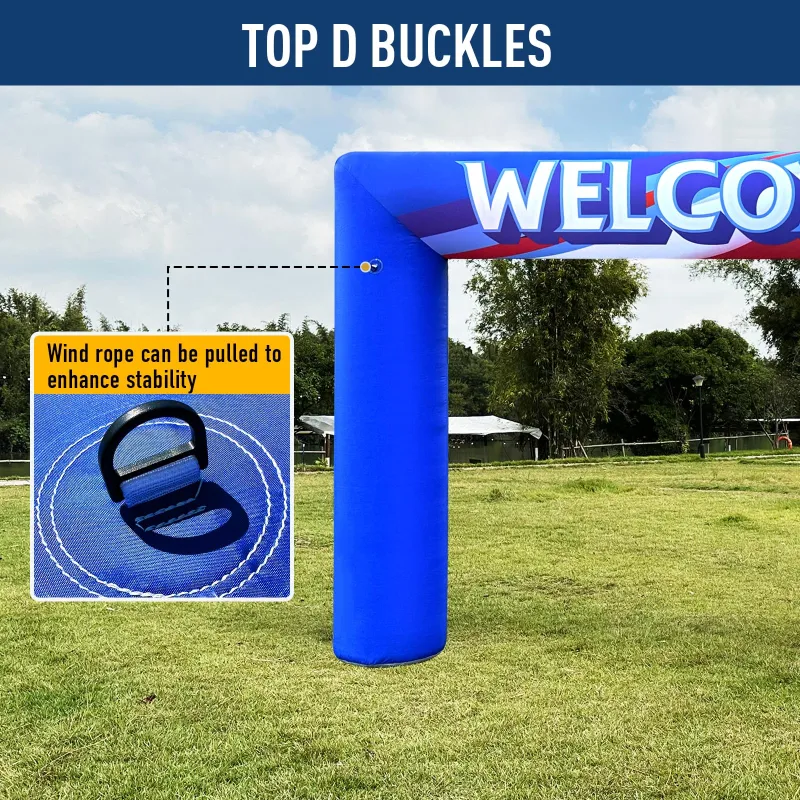 Inflatable Welcome Arch 14x10Ft Inflatables Outdoor Decoration Inflatable Archway with Blower for Commercial，Shopping Mall,Store