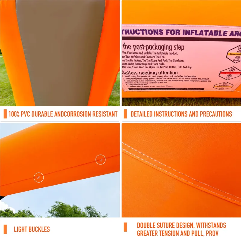 20Ft Inflatable Arch Color- Blocked Style with 250W Powerful Blower | Hexagon Inflatable Archway Perfect for Start-Finish Line Events, Outdoor Racing, and Business Advertising