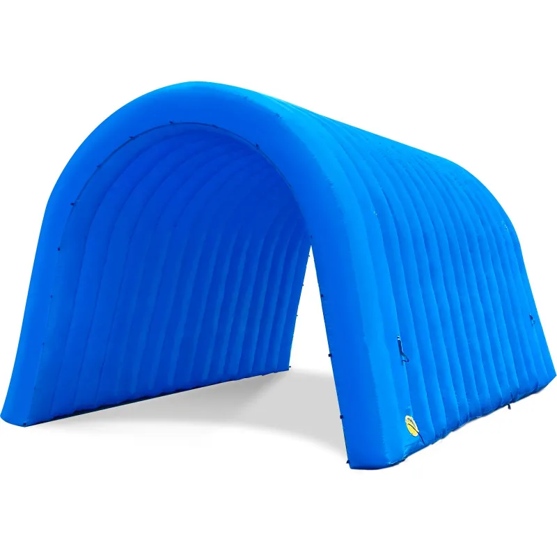 Blue Inflatable Tunnel 16x10x10Ft Sports Tunnel Entrance with Installed Blower Inflatable Tunnel Tent for Business Advertising Event Exhibition Promotion,Street,Shop,Supermarket,School