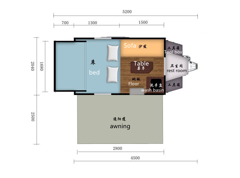 水滴型越野拖挂房车