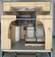 Class C RV's cabin upfitting box