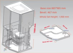 one piece shower room RV Trailer Boat Marine Campervan Caravan Motorhome Car Auto