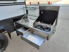 Sliding Stove for RV Trailer Campervan Caravan Motorhome Car Auto