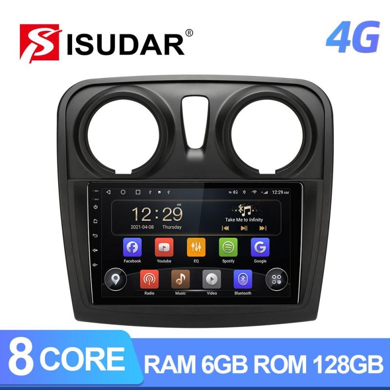 ISUDAR T72 Android 10 Car Radio For Renault Logan 2 2012 - 2019 Sandero 2 2014 - 2019