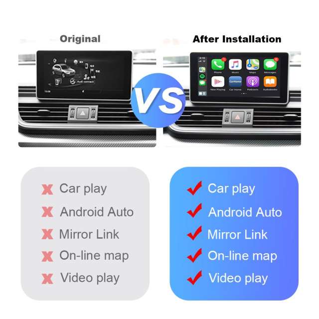 Carlinkit Wireless Apple Carplay Modem For Audi A5/S5/A4/A3/A1 A6 A7 A8 Q2 Q3 Q5 Q7 B9 S5