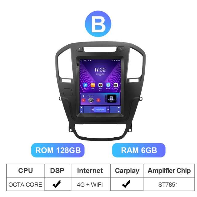 Isudar IPS 4G Auto GPS Vetical Tesla Screen Car Radio For Opel insignia vauxhall holden/Buick Regal 2009-2013