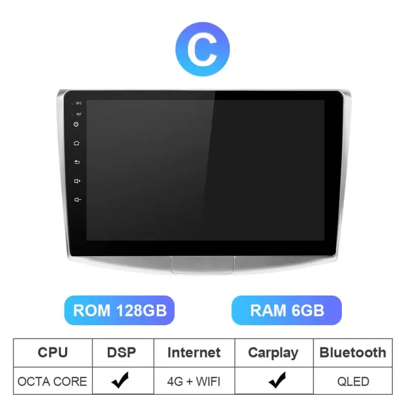 Isudar QLED Android 10 Auto Radio For VW/Volkswagen/Passat B6 B7 wireless carplay and android auto