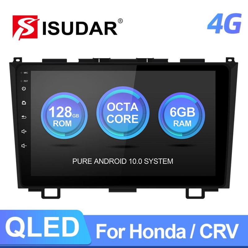 T72 QLED Android 10 Car Radio For Honda/CRV/CR-V 2006 2007-2011 GPS Navigation