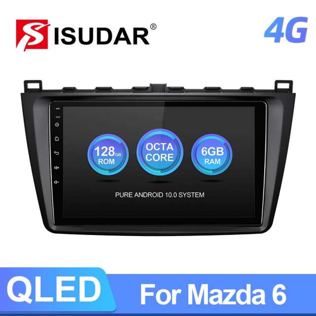 8 Core RAM 6G 4G No 2din Auto radio For Mazda 6 2 3 GH 2007-2012