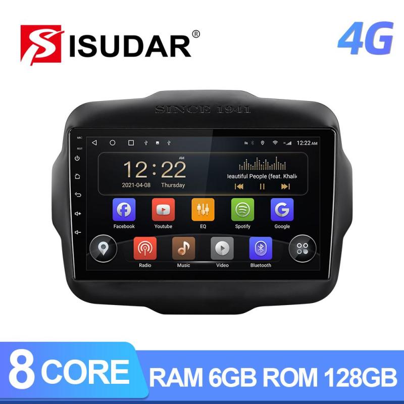 RAM 6G ROM 128G Auto radio For Jeep Renegade 2014 2015 2016 2017 2018