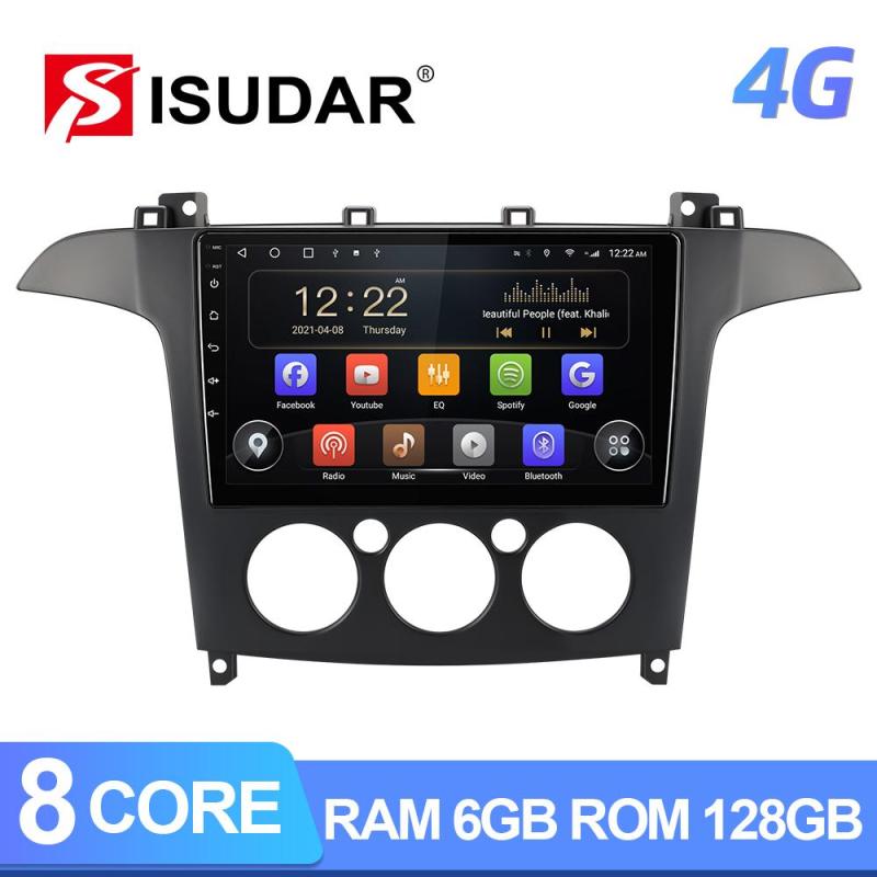 Isudar 8 core RAM 6G Carplay Auto radio Ford S-Max S Max 2006-2015 GPS Navigation Multimedia