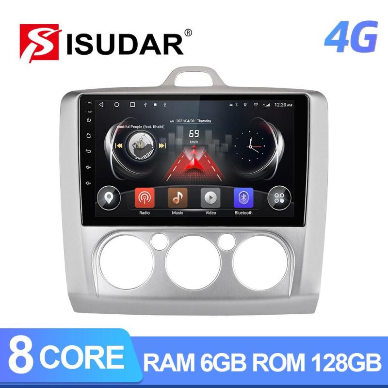 Isudar T72 Android 10 Auto Radio For  Ford S-Max/Focus/mondeo/C Max