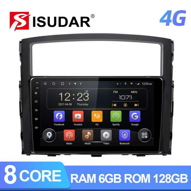 Car radio Android 10 8 Core RAM 6G DVR For Mitsubishi/Pajero 2006-2014