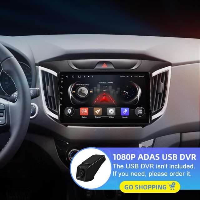 1280*720P QLED 8 core Auto radio For Hyundai/IX25/Creta 2015-2020