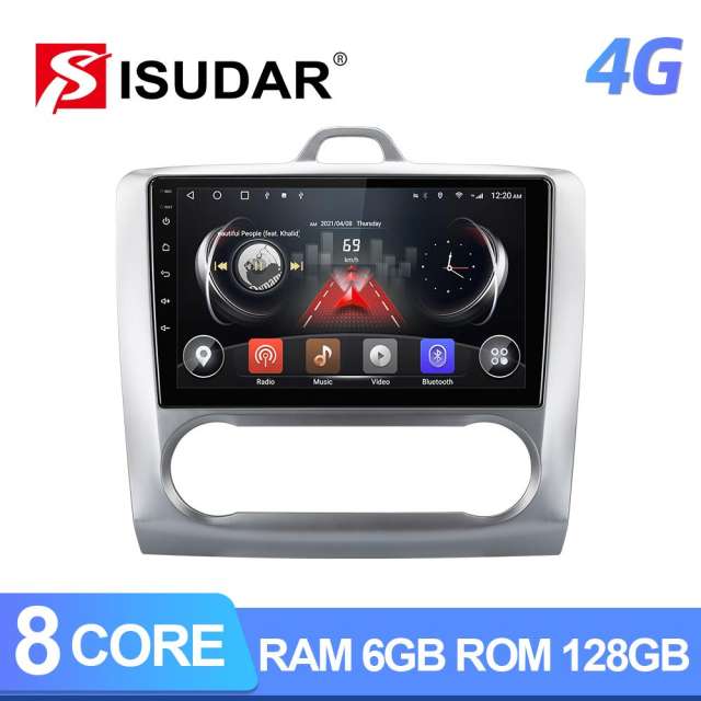 Isudar T72 Android 10 Auto Radio For  Ford S-Max/Focus/mondeo/C Max