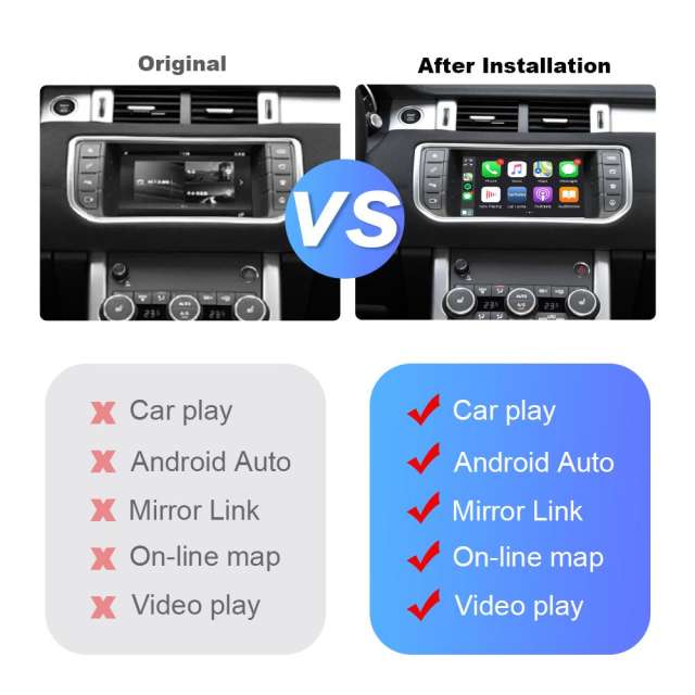 ISUDAR Carplay samrtbox For Land Rover/Range Rover/Evoque/Discovery 4 Jaguar/XE/XF