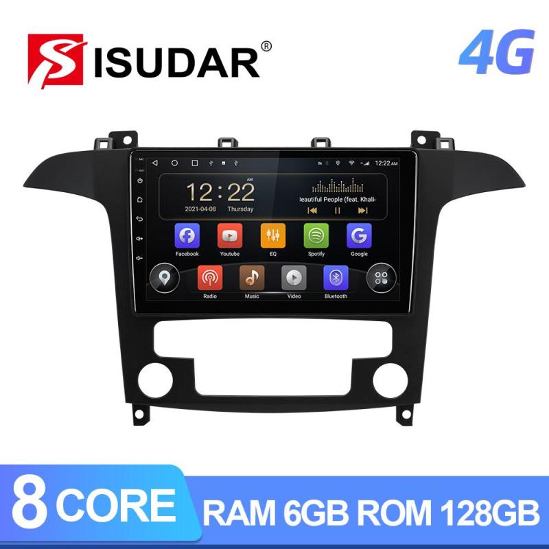 Isudar 8 core RAM 6G Carplay Auto radio Ford S-Max S Max 2006-2015 GPS Navigation Multimedia