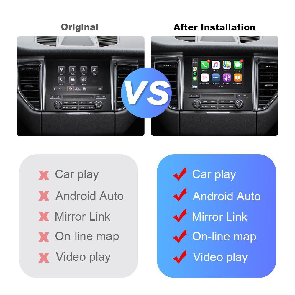 ISUDAR Apple Carplay adapter For Porsche/Panamera/Cayenne/Macan/Cayman/Boxster 911 718 Porsche PCM 4.0