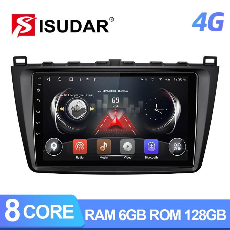 8 Core RAM 6G 4G No 2din Auto radio For Mazda 6 2 3 GH 2007-2012