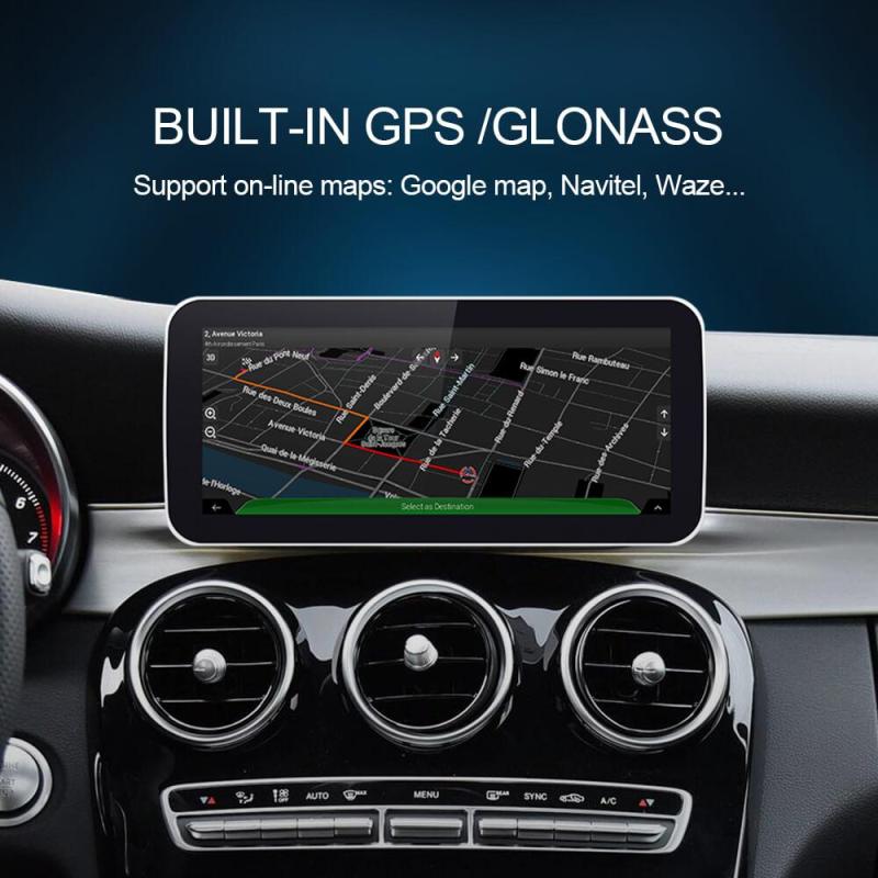 Isudar Autoradio Navigation 10.25' IPS Screen GPS for Mercedes Benz C Class W205 2014-2018
