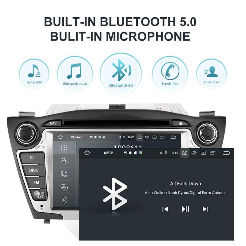 Isudar PX6 2 Din Android 10 Car Multimedia Player GPS For Hyundai/IX35/TUCSON