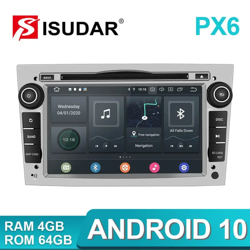 Isudar PX6 Car Multimedia Player DVD For OPEL/ASTRA/Zafira