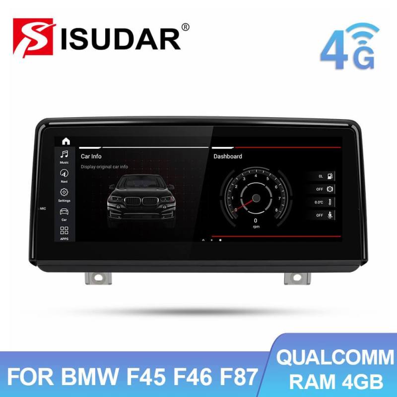 Isudar 8.8" Android 10 Auto car radio For BMW F45 F46 F87 NBT EVO 2013-2019