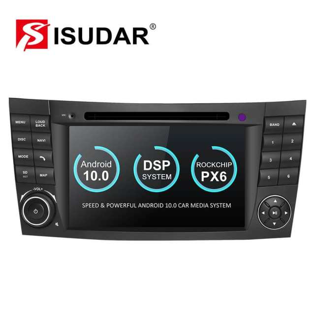 Isudar PX6 Android 10 2 Din Car Multimedia Player For Mercedes/Benz/E-Class/W211/E300/CLK/W209